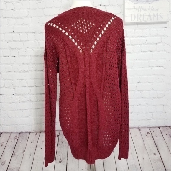 FOREVER 21 long sleeve open knit sweater - Picture 5 of 6